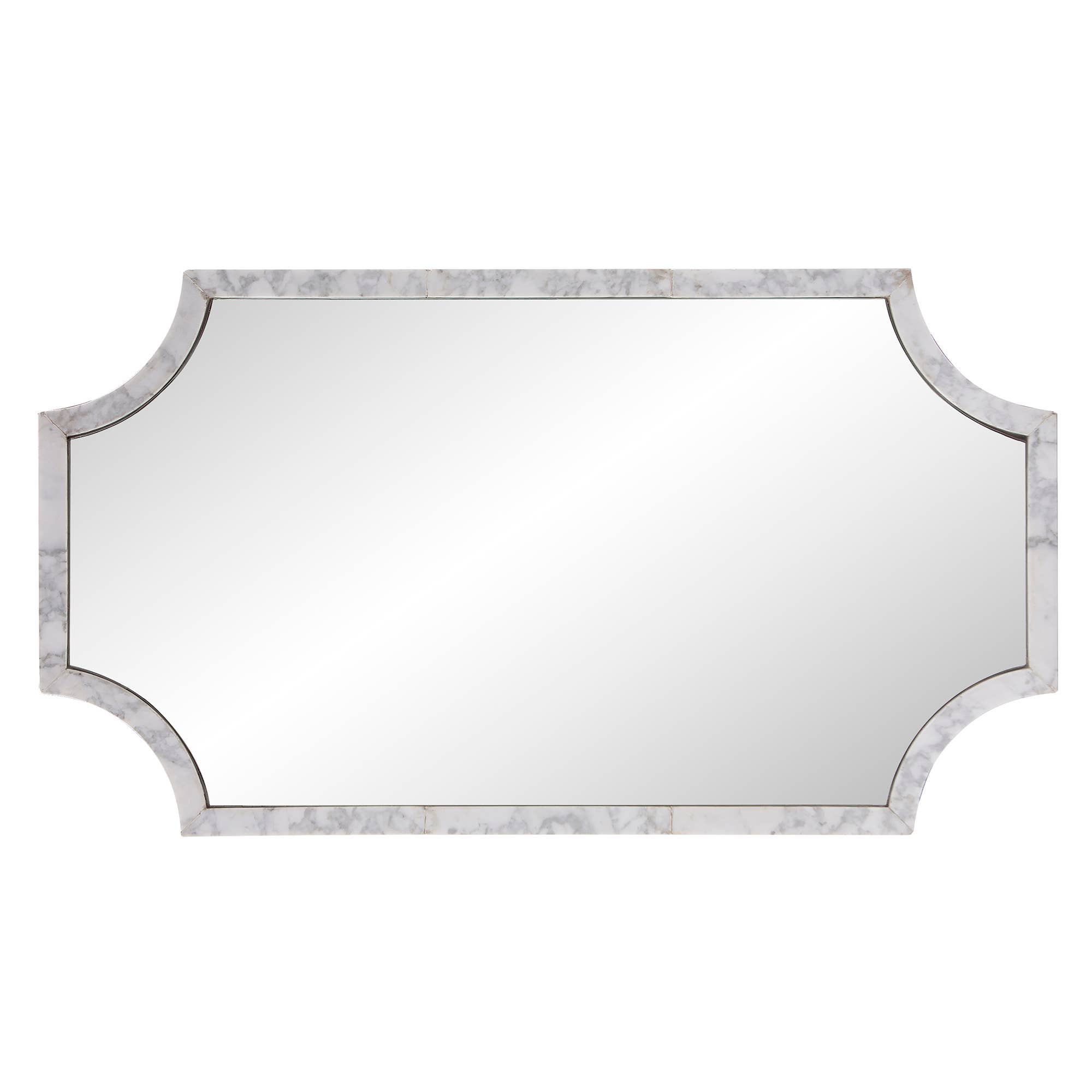 Howard Elliott on Faire - Wholesale Wall Mirror - Makrana Marble Scalloped Mirror3
