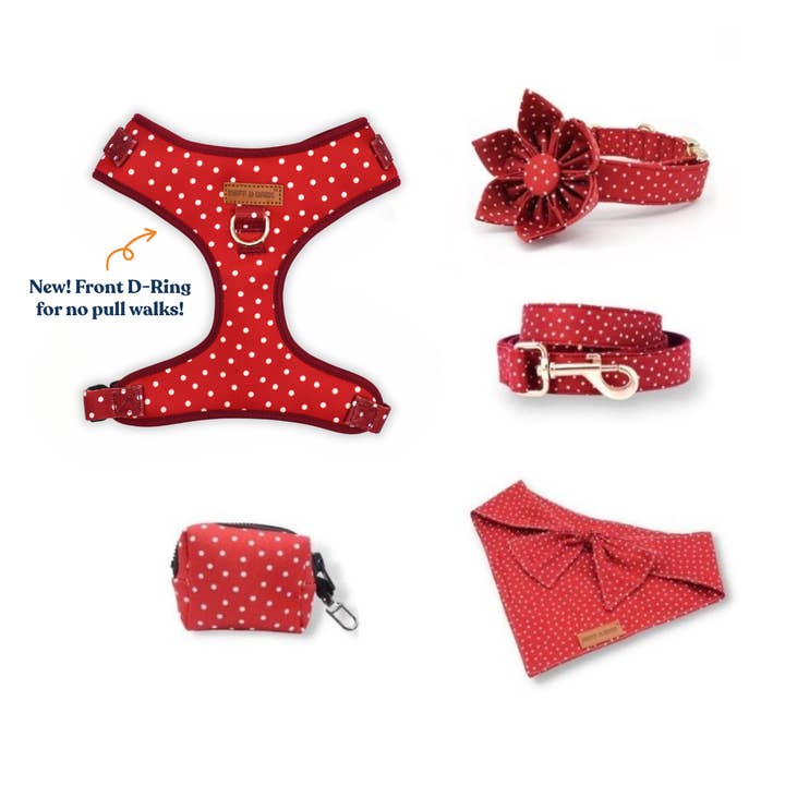 Red Polka Dot Signature Bloomtie™ - Mega Bundle (D Ring) for wholesale by Sniff & Bark