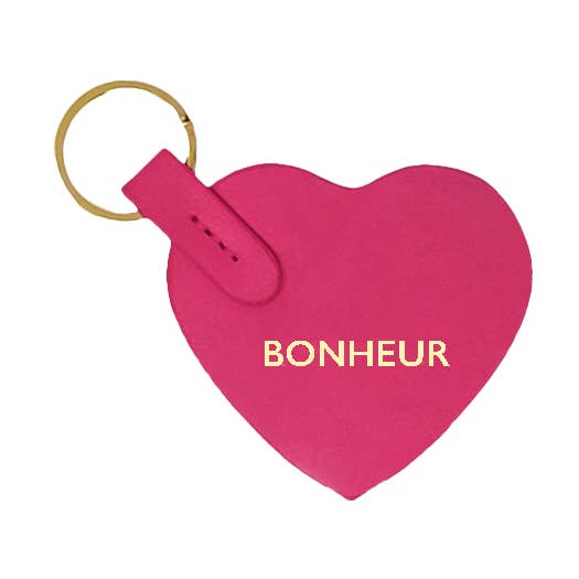 PASSION HEART KEYCHAIN HAPPINESS for wholesale by Louvreuse
