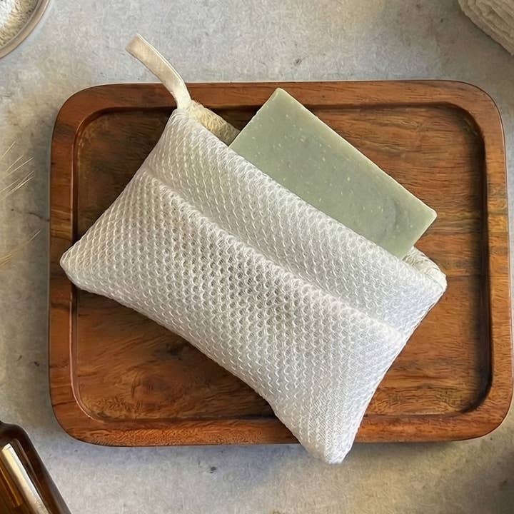 Soap Envelope - Wholesale Soap Pouch/Sack/Bag - Soap Saver Pouch Gentle Exfoliator - 100% Recycled Material0