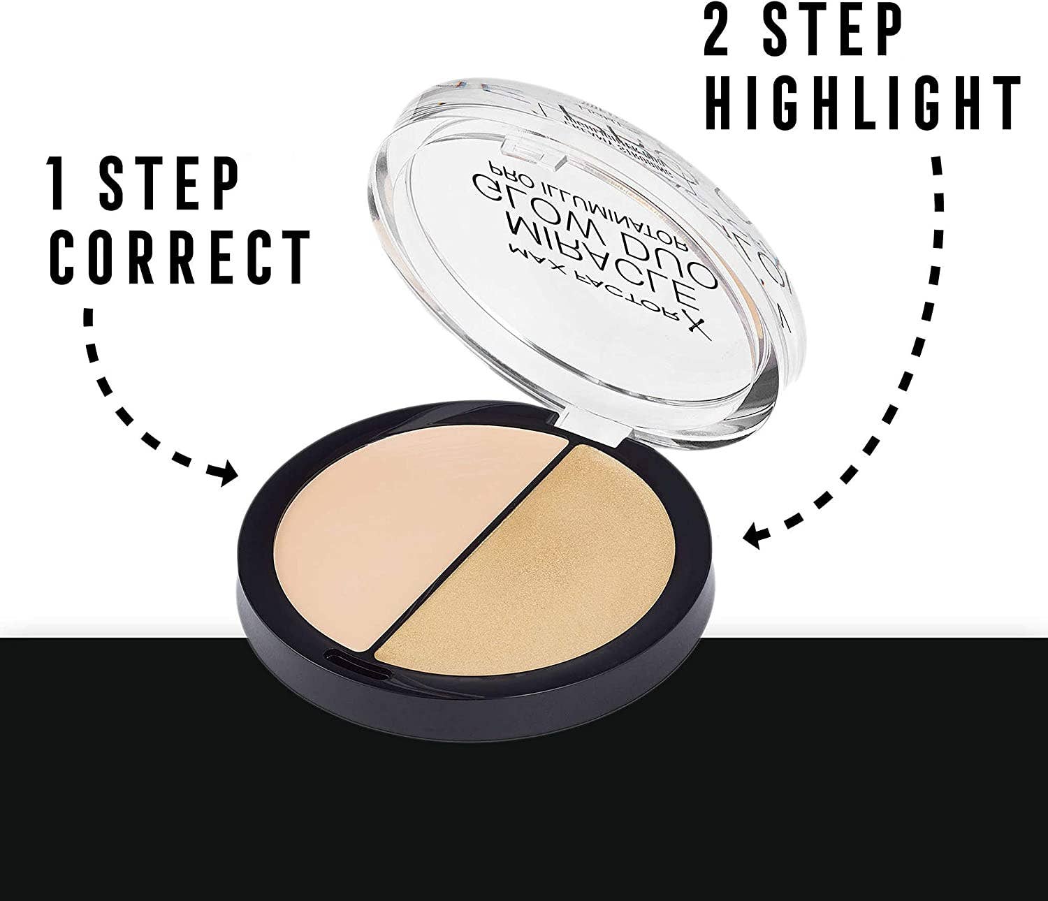 Beauty Goddess – wholesale Makeup highlighter – Max Factor - Creamy Highlighter Miracle Glow Duo Pro Illuminator, 10 - Light3