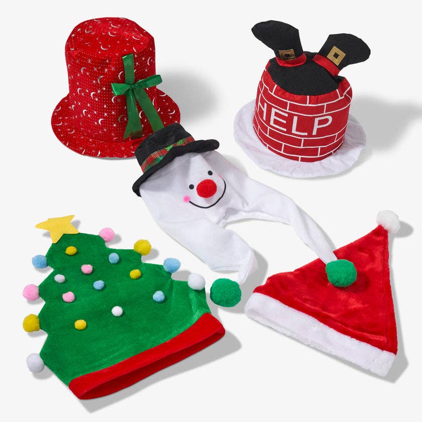 The Twiddlers – wholesale Party hat/crown – 5 Festive Party Hats, Great for Christmas Parties, Fun2