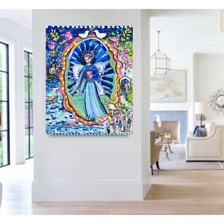 Maren Devine Art - Wholesale Art Print - Guardian Angel Print on Paper, "A Girl's Life"