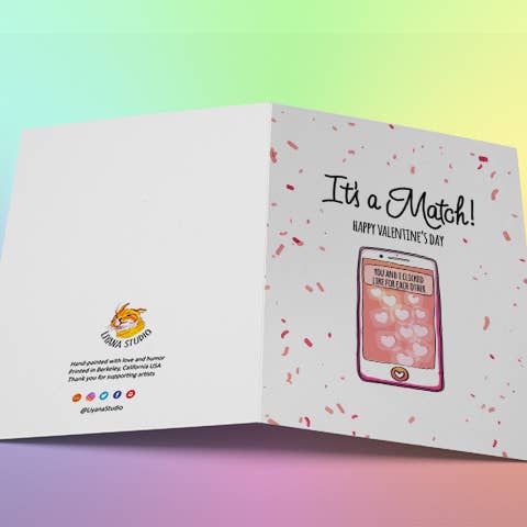 Liyana Studio - Vendita all'ingrosso Biglietti per San Valentino - Tinder Online Dating - Biglietto di San Valentino2