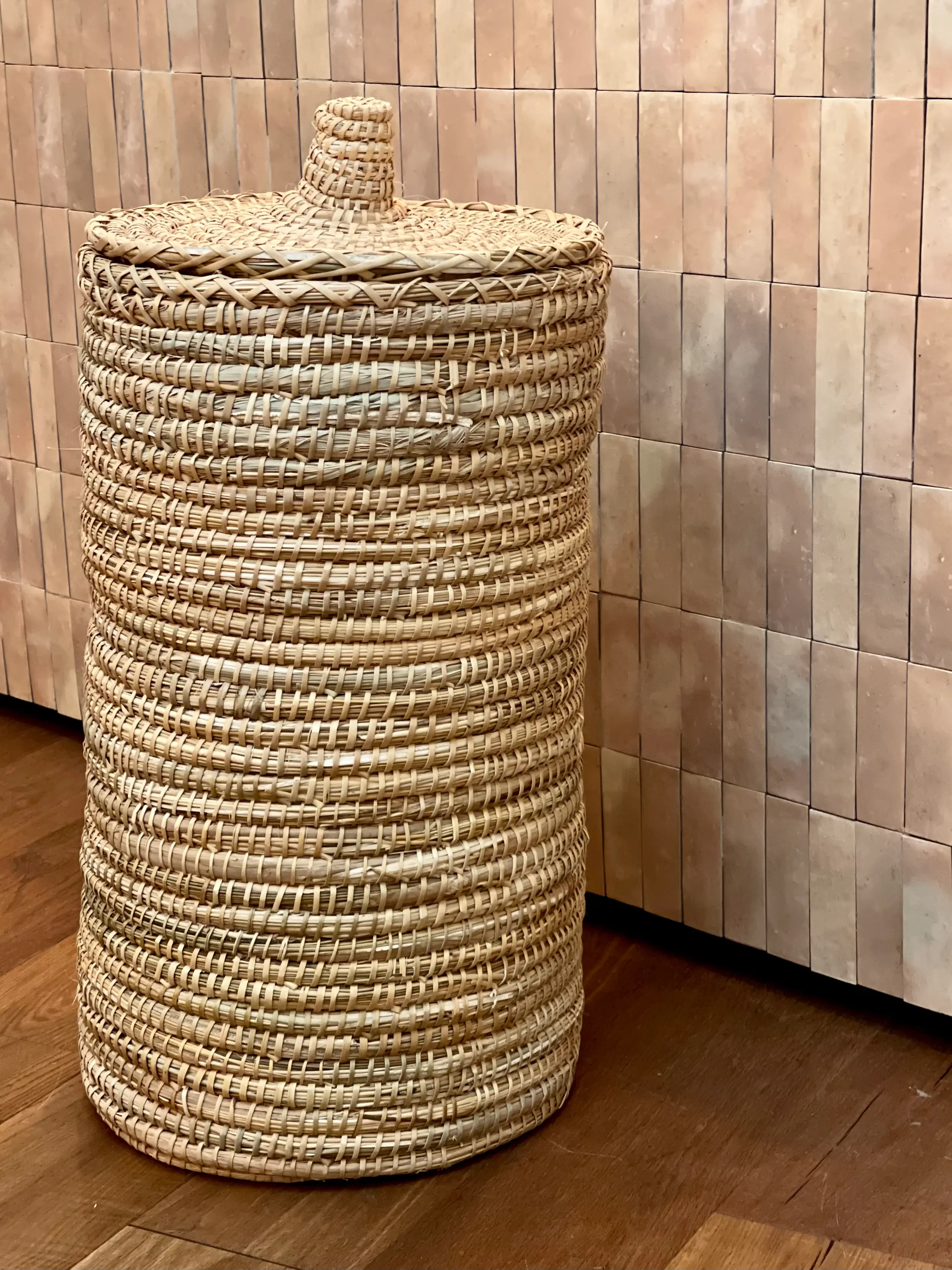 High crafty – wholesale Laundry basket – Berber Laundry Basket XXL – Handmade Seagrass Basket with Li0