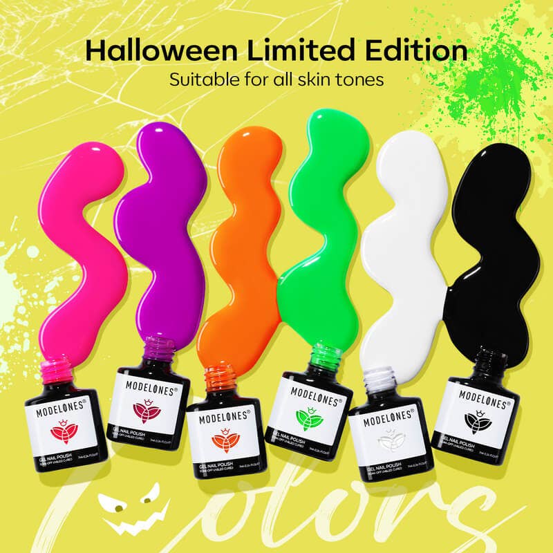 Modelones – wholesale Nail polish set – Horror Night - 6 Shades Luminous Gel Polish Set 7ml5