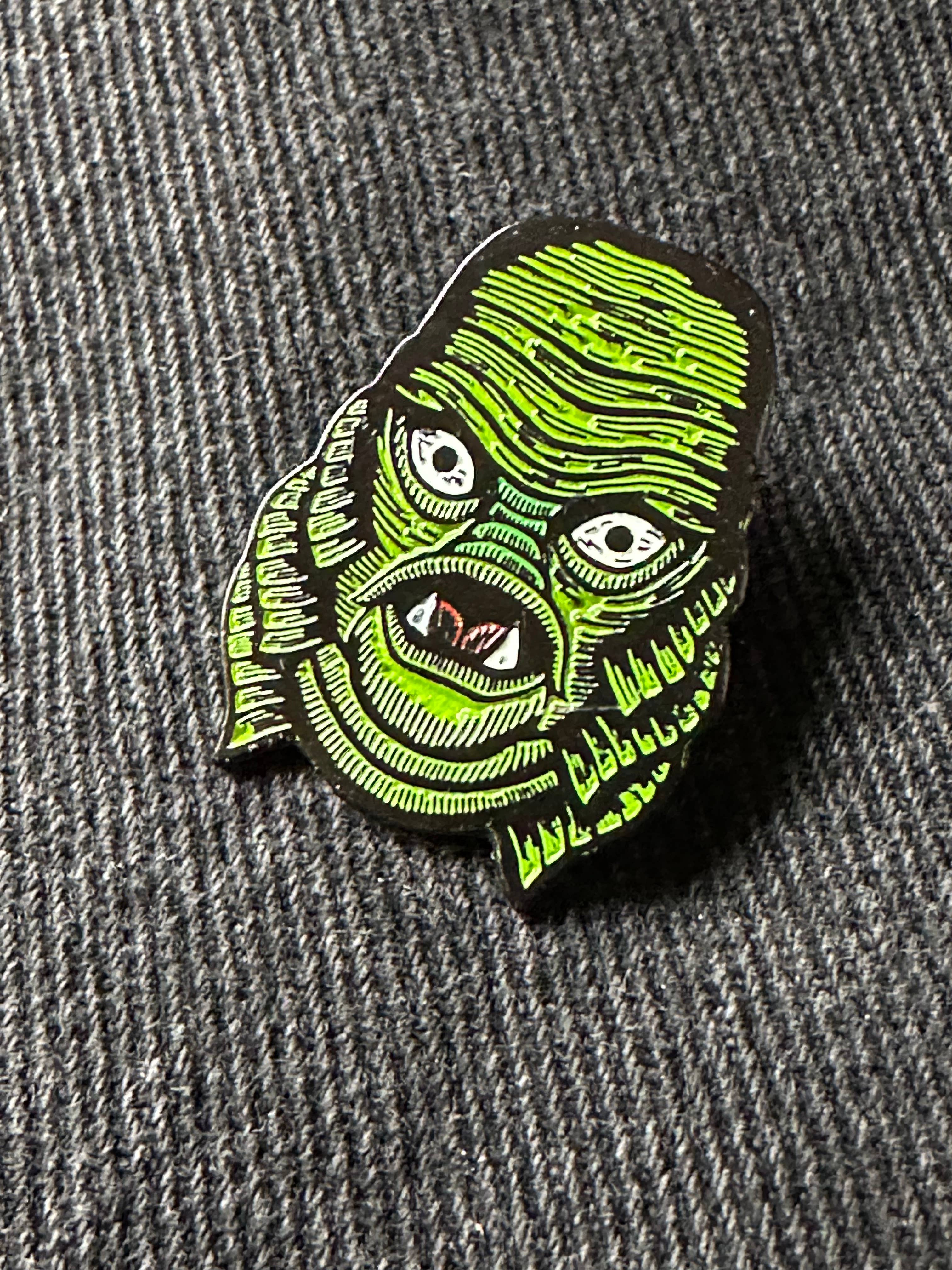 Horse & Hare - Wholesale Lapel Pin/Button - Creature from the Black Lagoon Enamel Pin