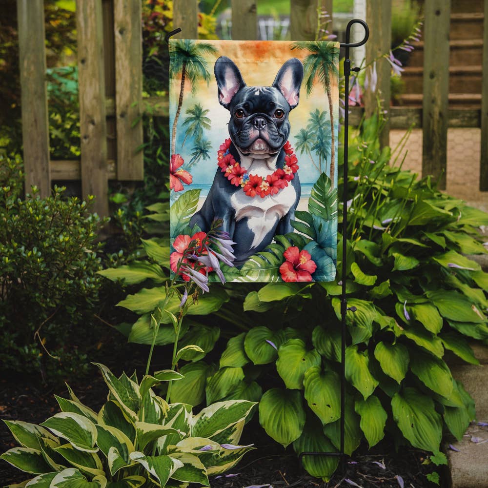 Caroline's Treasures - Wholesale Flag - French Bulldog Luau Garden Flag DAC64350