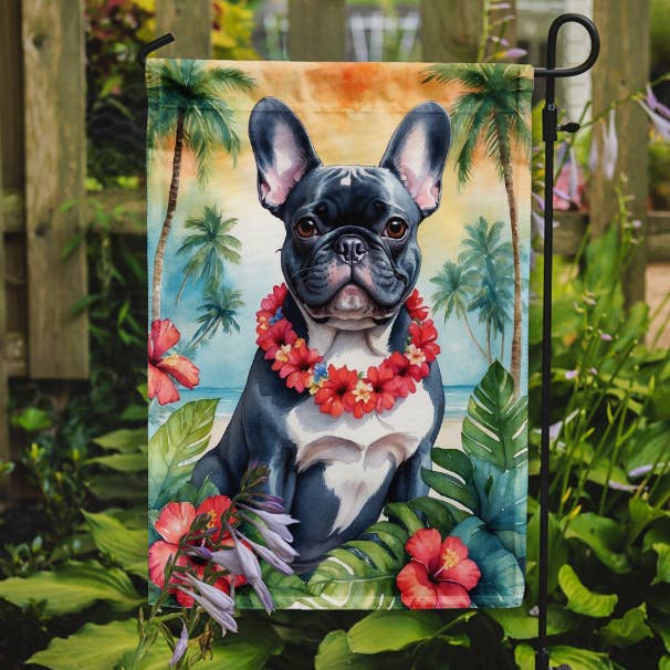 Caroline's Treasures - Wholesale Flag - French Bulldog Luau Garden Flag DAC64350