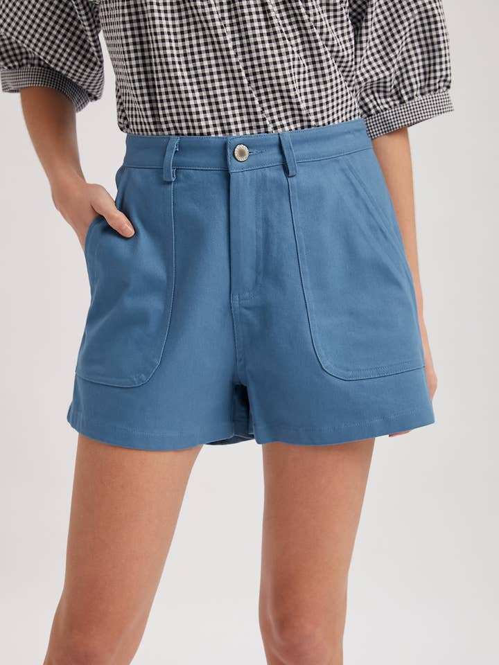 BIG POCKET DENIM SHORTS / WL25-11614 for wholesale by Wishlist Apparel