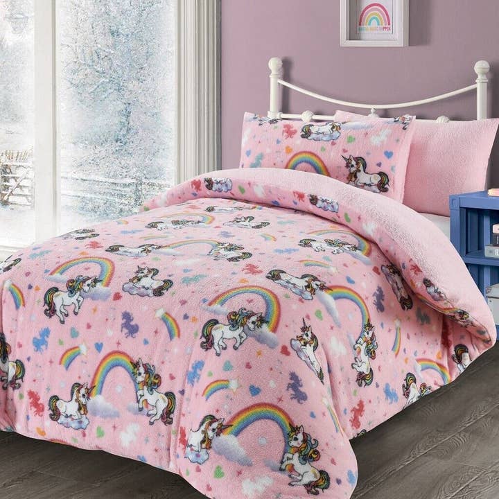 Teddy Fleece Cosy Kids Bedding Duvet Set for wholesale by Pretty Little Bed