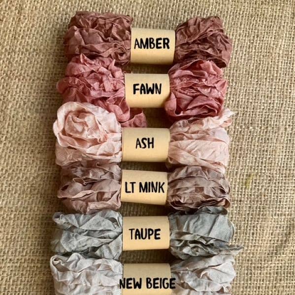 Crinkled Ribbon Set - VINTAGE COLLECTION for wholesale by RiverHaus