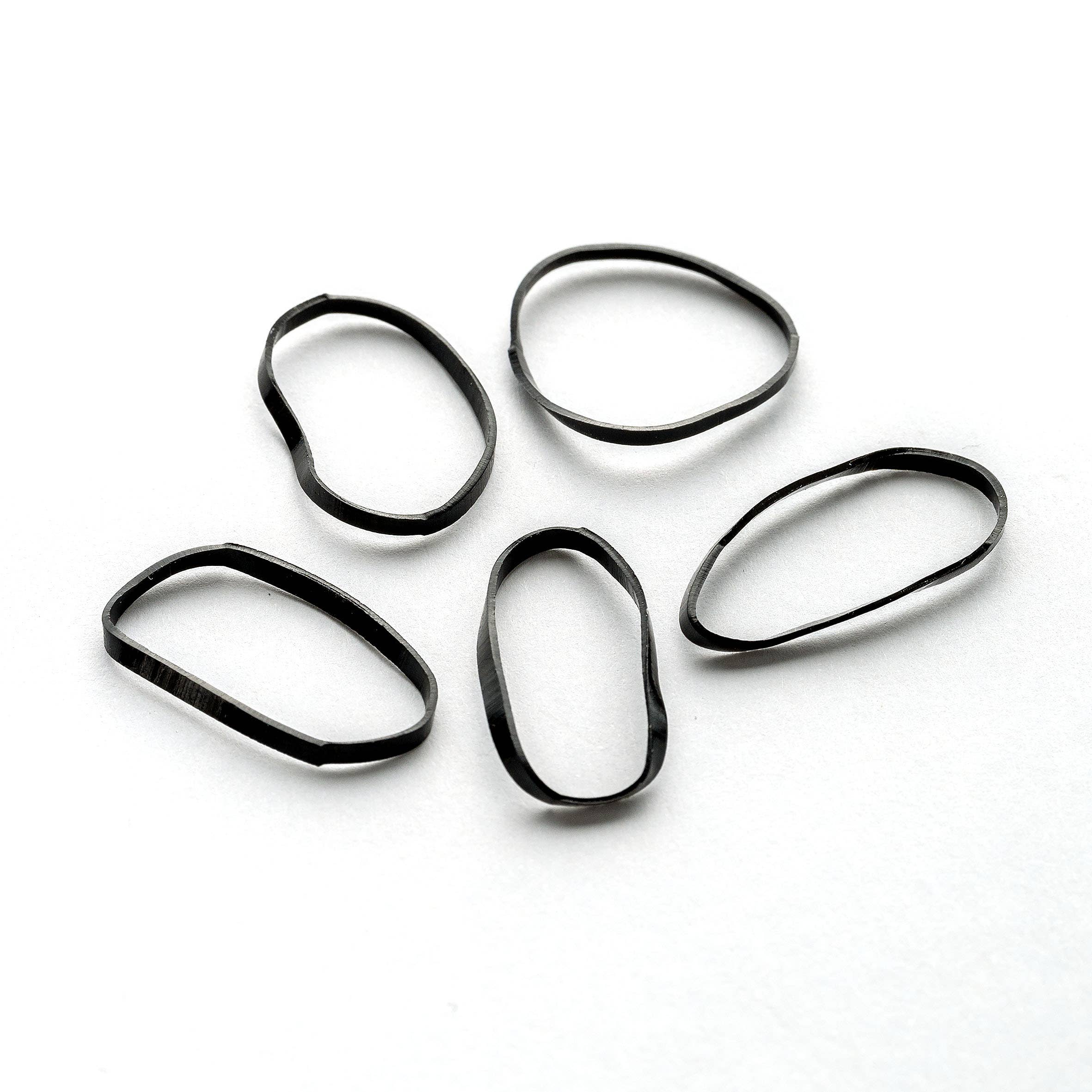 Soinvogue – wholesale Hair tie – Brushworks Black Flexi Elastic Hair Bands - 100 Pieces1