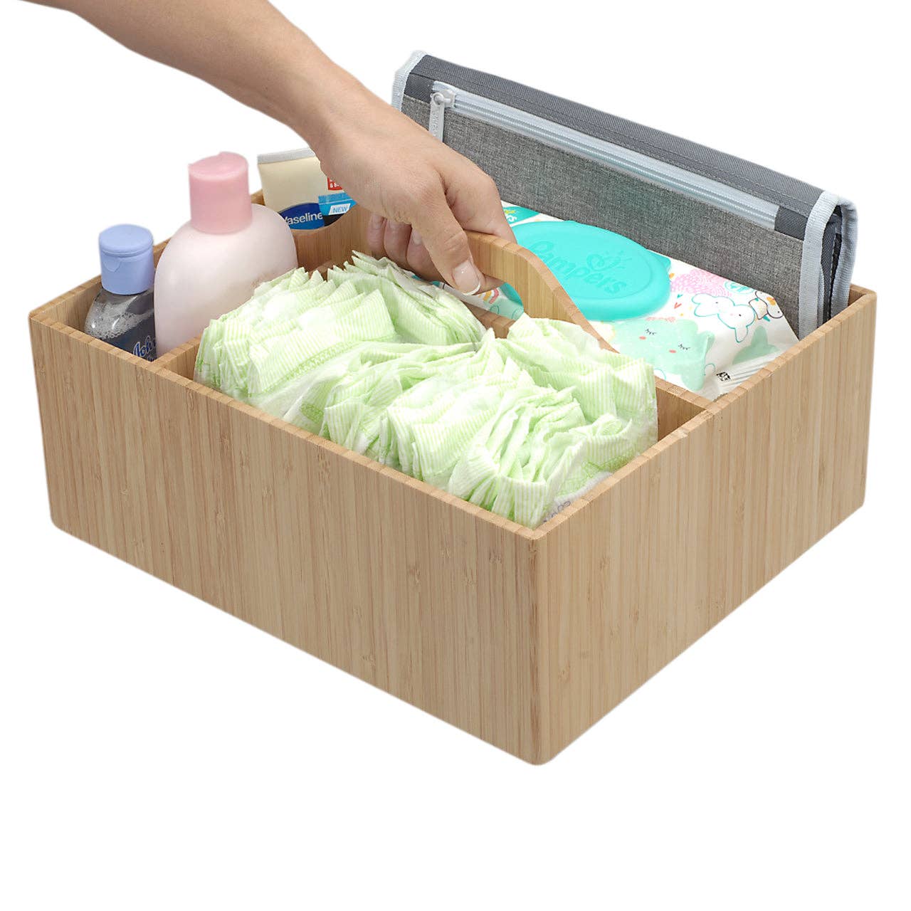 MobileVision – wholesale Kitchen storage/organiser – Bamboo Multi Purpose Caddy with Handle9