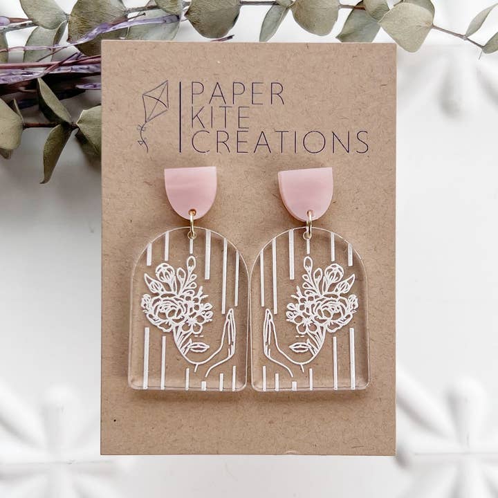 Art Dangle met bloemenprint voor wholesale door Paper Kite Creations