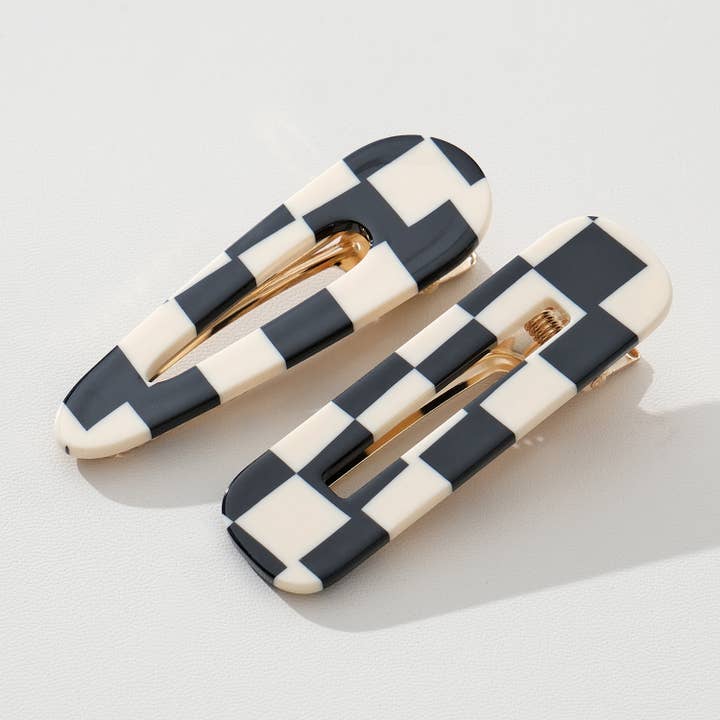 Assorted Gemma Western | Printed Barrette Hair Clip (Set of 2) for wholesale on Faire3