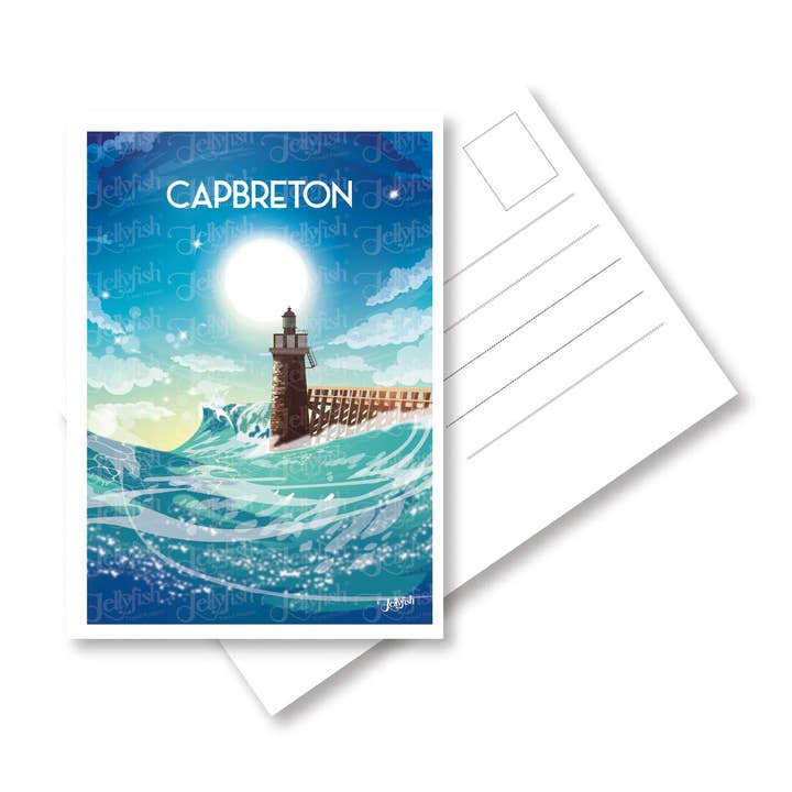 jellyfish-travelposter - Wholesale Postcard - Postcard CAPBRETON