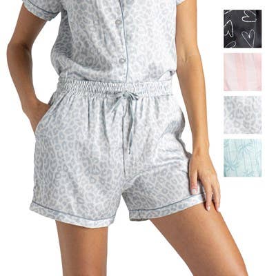 DM Merchandising - Wholesale Sleepwear Bottom - Women's - Hello Mello® Beauty Sleep Satin Pajama Shorts Assortment1