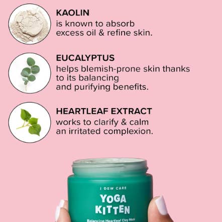 Best Beauty Group - Wholesale Skincare Face Mask - I DEW CARE MINI Yoga Kitten Balancing Clay Mask