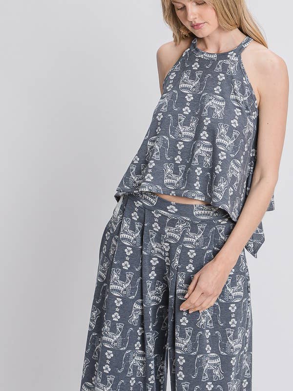 ELEPHANT PRINT SET - KRT1465SET for wholesale by JADE BY JANE