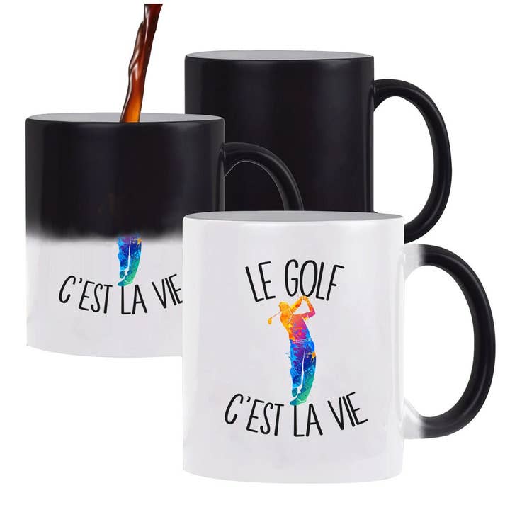 Taza mágica Golf is the Life Golfer | Taza que cambia de color para venta al por mayor de Planetee