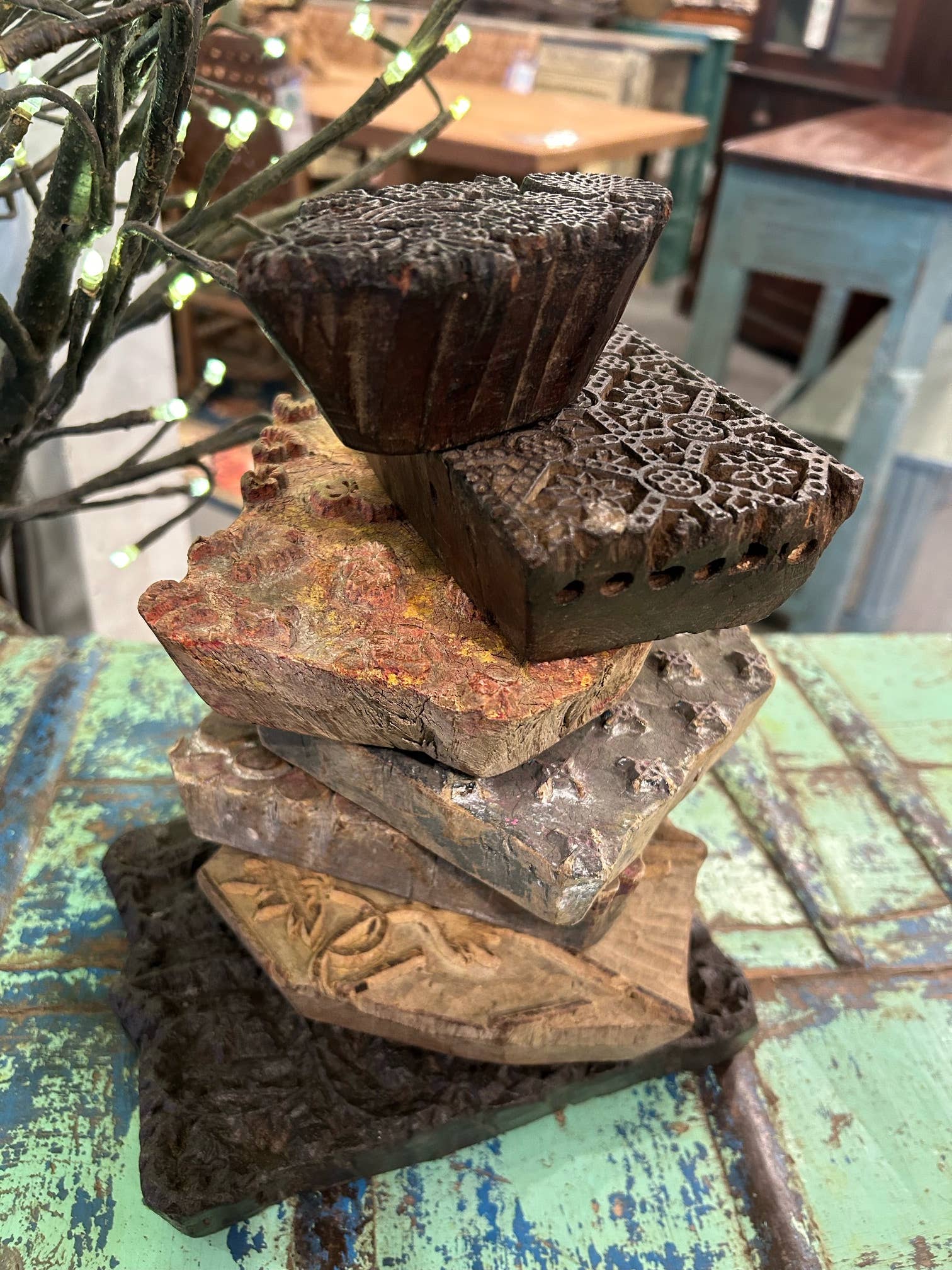 Asia West - Wholesale Decoratieve stempel - Met de hand gesneden houten drukblokken9