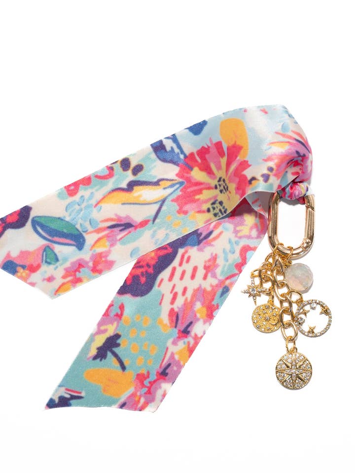 Island Floral Bag Charm for wholesale by Winton and Waits