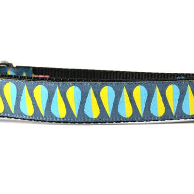 Teardrops - Steel with Yellow/Light Blue for wholesale by six point pet