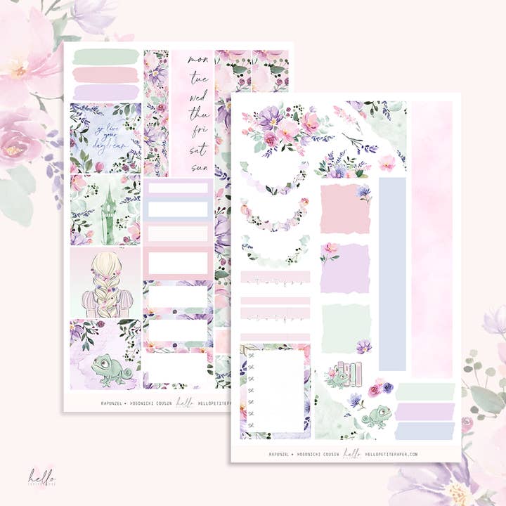 Rapunzel - Hobonichi Cousin Klistermærkesæt for engroshandel hos Hello Petite Paper