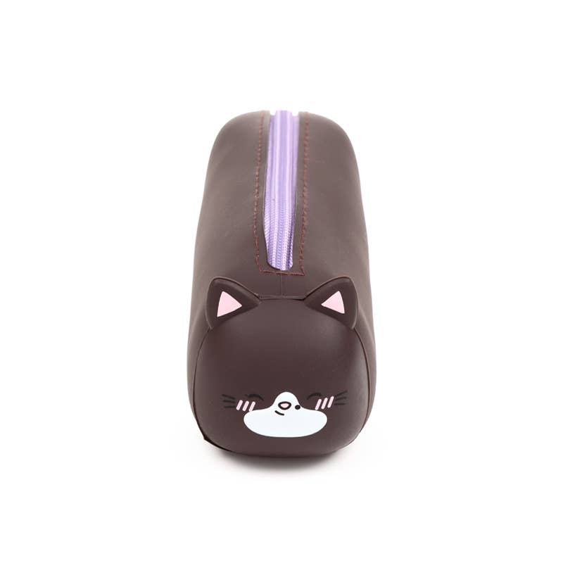 Puckator Ltd – wholesale Pencil case/pouch – Adoramals Smudge the Kitten Silicone Pencil Case2