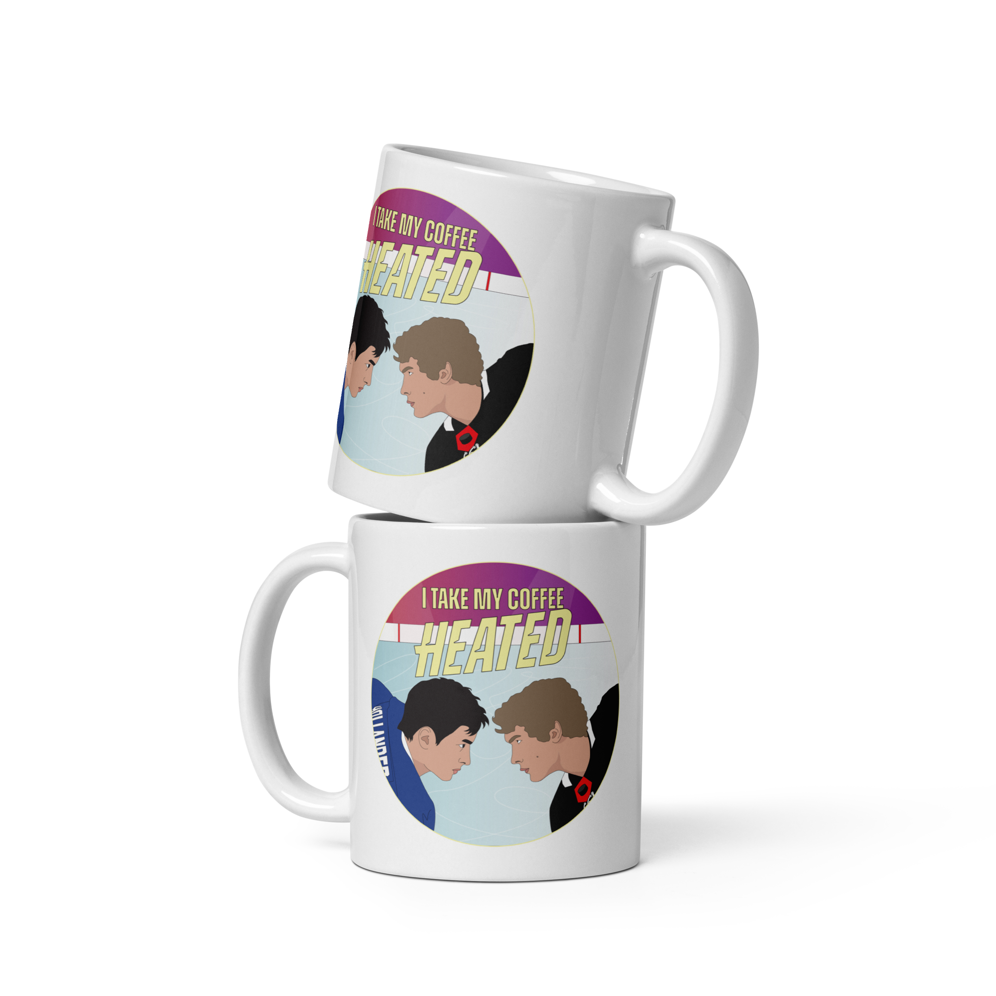 Poppermost Prints - Wholesale Coffee Mug - I Take My Coffee Heated Mug - Heated Rivalry Inspired Mug2