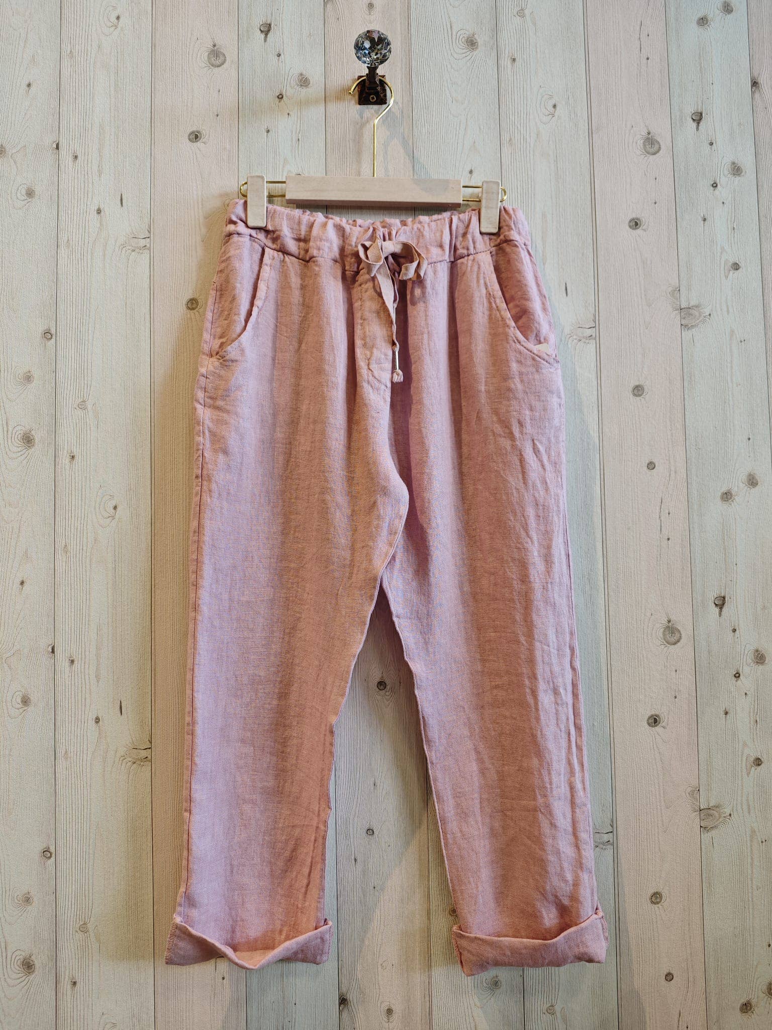 Linen & More - Wholesale Broek - Dames - REF 88433 linnen piratenbroek 100%15