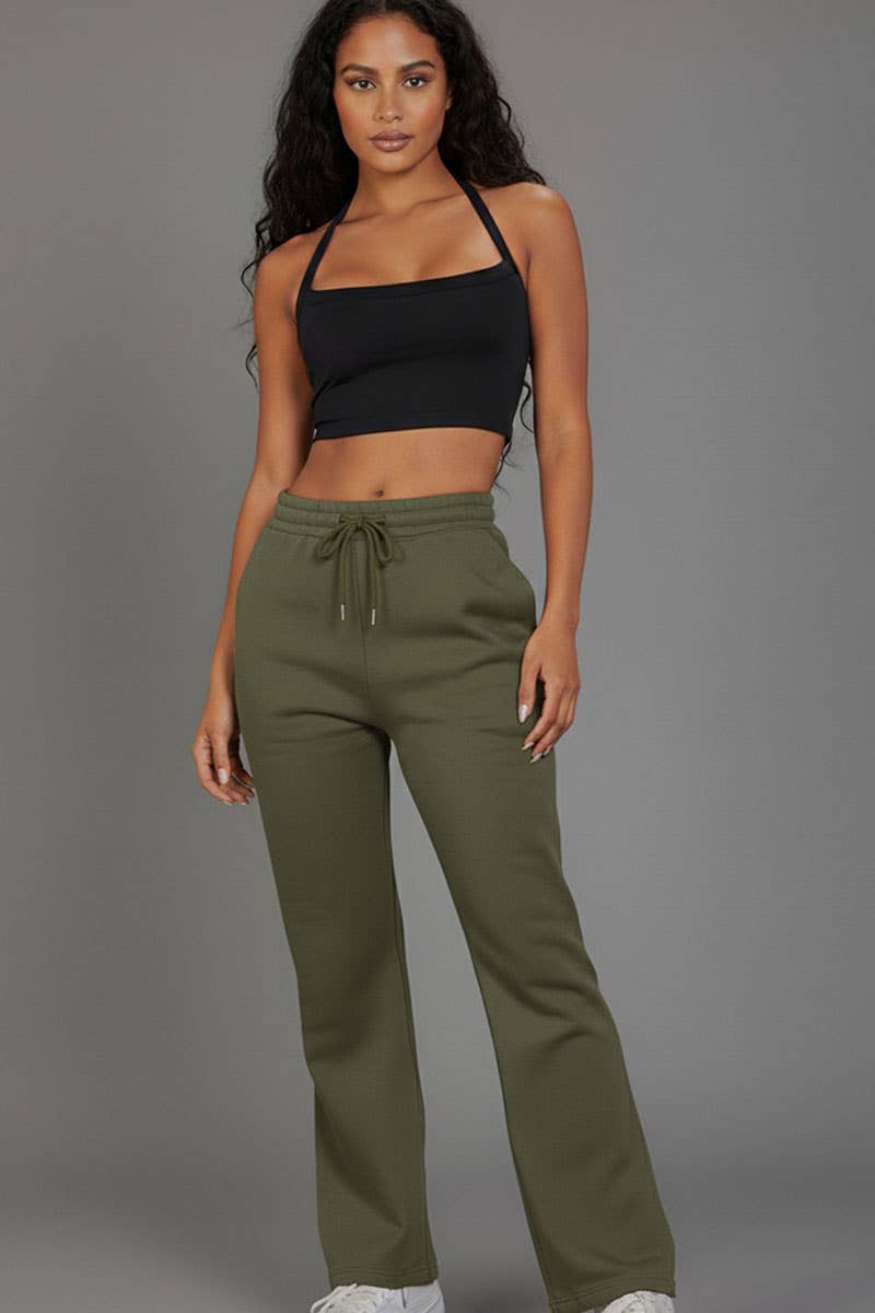 CAPELLA APPAREL – wholesale Mjukis- och joggingbyxor – Dam – Dragsko Waist Slant Pocket Sweatpants12