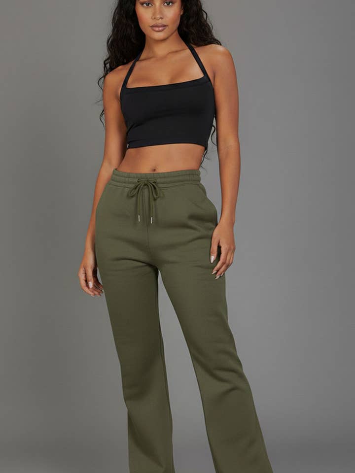 CAPELLA APPAREL – wholesale Mjukis- och joggingbyxor – Dam – Dragsko Waist Slant Pocket Sweatpants12