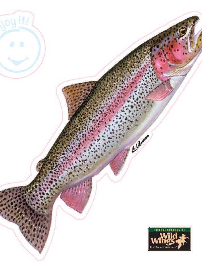 Rainbow Trout Full Color Car Sticker för wholesale av Enjoy It LLC