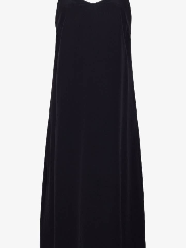 Robe nuisette en soie Lucia | Noir pour la vente par Nieves Lavi