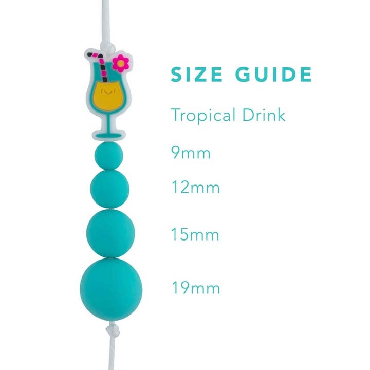 Cara & Co Silicone Craft Supply - Wholesale Craft Supplies - Tropical Drink Silicone Focal Beads1