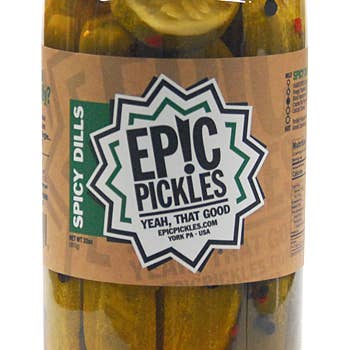 Epic Pickles - Wholesale Pickled Vegetables - Spicy Dill Pickle Spears