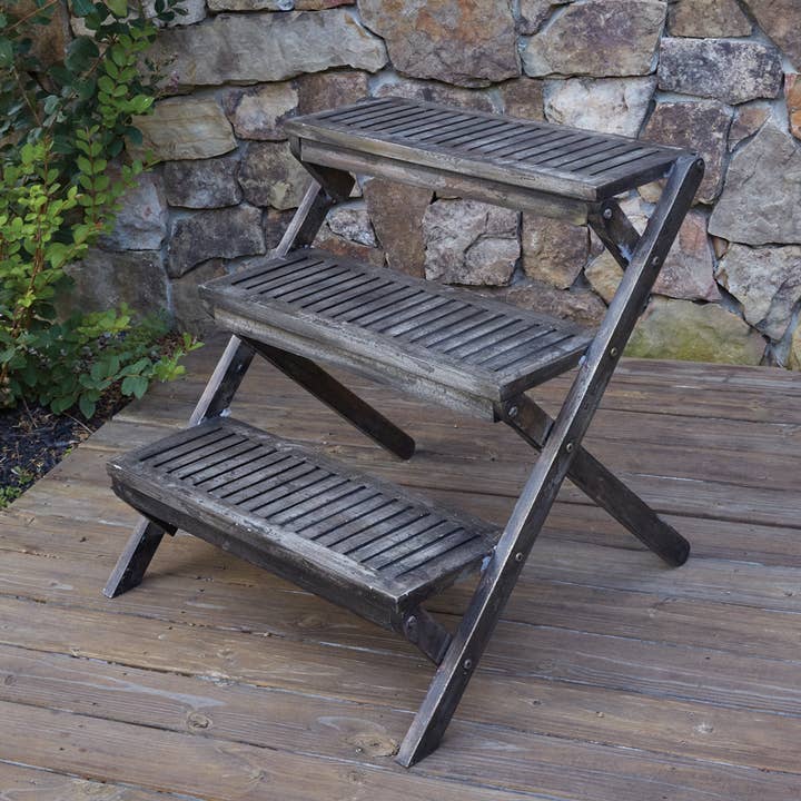 CTW Home Collection - Wholesale Plant Pot Stand - Tiered Stair-Step Display Stand
