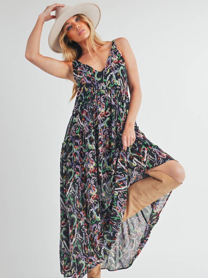 483BD Violetta Maxi Dress 4 for wholesale by AEMI + CO