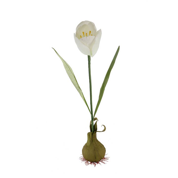 45" H Artificial Faux Tulip with Bulb for wholesale by Flora Bunda Inc