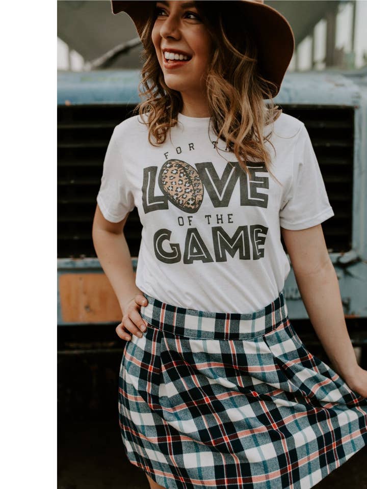 For Love of the Game White Tee for wholesale by Southern Bliss Co.