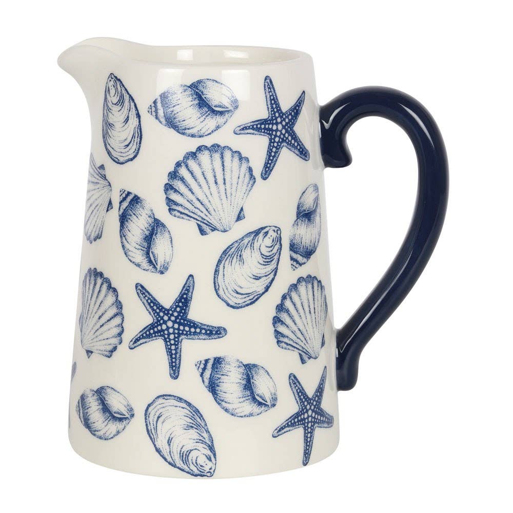 Something Different Wholesale – wholesale Vase – Nautical Seashell Ceramic Summer Flower Jug1