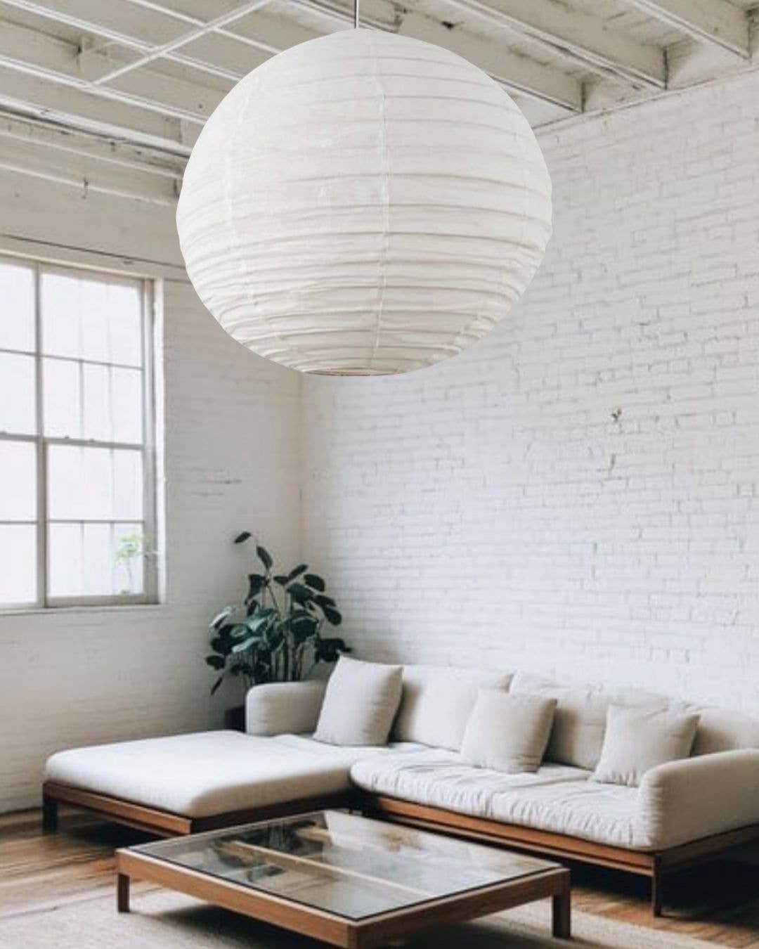 Little Nordic Sol - Wholesale Lampshade - Organic Cotton Light Shade - Rund - Warm White - 70cm