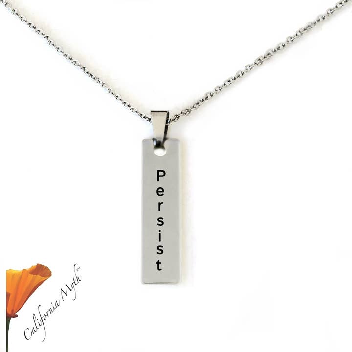 Persist Bar Pendant Necklace for wholesale by California Myth