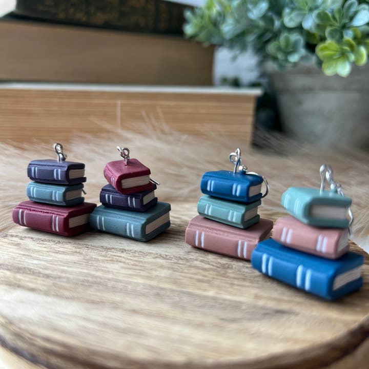 Hayden Handcraft - Wholesale Dangle Earrings - Book Stack Earrings1