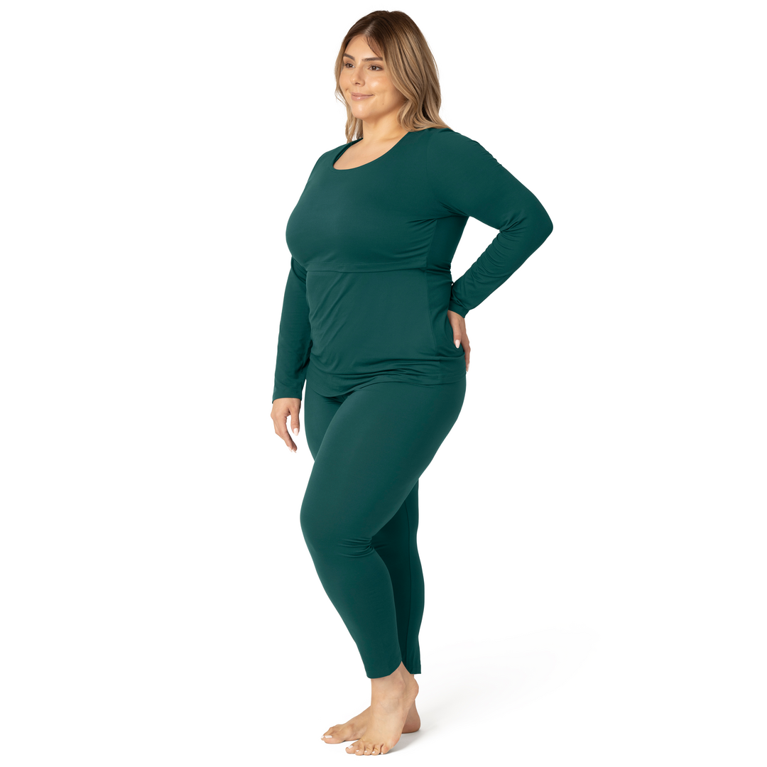 Kindred Bravely - Wholesale Sleepwear Set - Women's - Jane Long Sleeve Nursing Pajama Set - Top & Bottom6