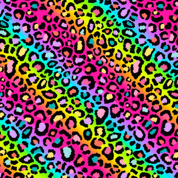 Rainbow Leopard 40x50cm Square for wholesale by Art for Anxiety