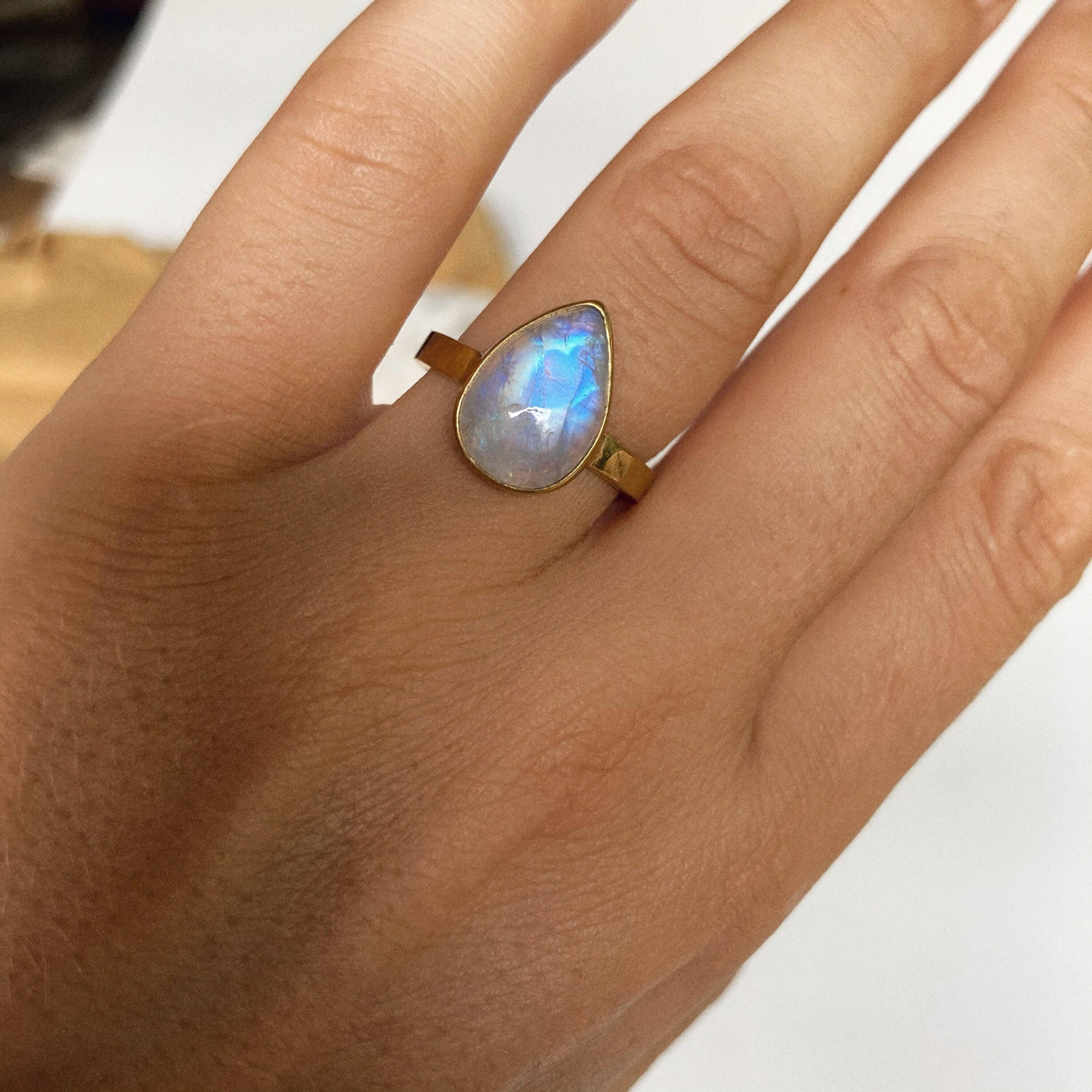 Bonisita - Wholesale Single Stone/Solitaire Ring - Blue Moonstone Ring7