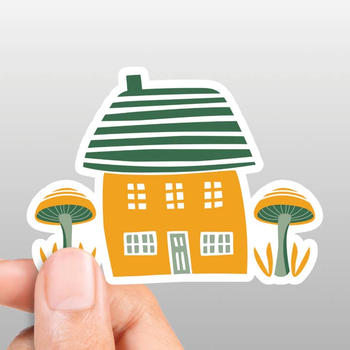 Cozy Cottage Vinyl Sticker for wholesale by Mint Parcel